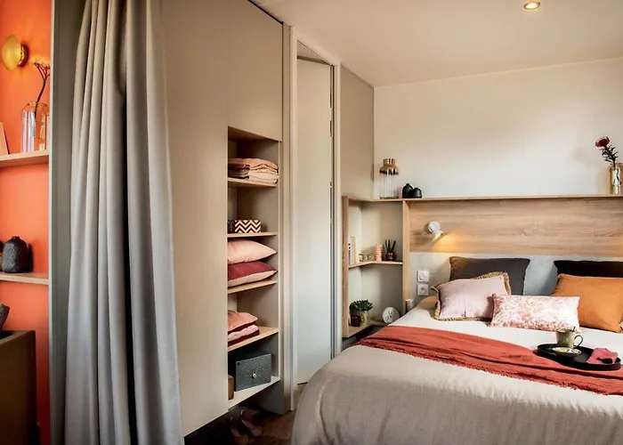 Mobil-home Grand Confort 6p, 3 Ch, Terrasse, 200m Plage, Piscine, Fitness, Parking, Wifi Inclus - Fr-1-361a-29 * Jullouville-les-Pins