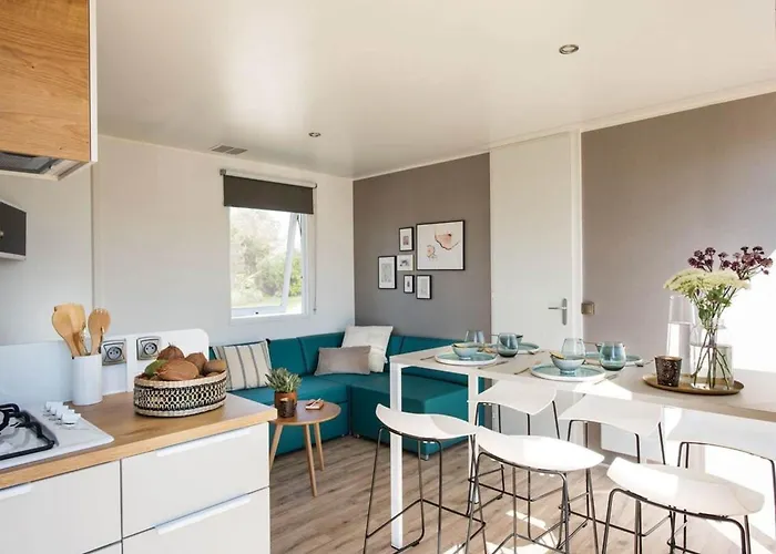 Mobil-home Grand Confort 6p, 3 Ch, Terrasse, 200m Plage, Piscine, Fitness, Parking, Wifi Inclus - Fr-1-361a-29 Prázdninový dům Jullouville-les-Pins